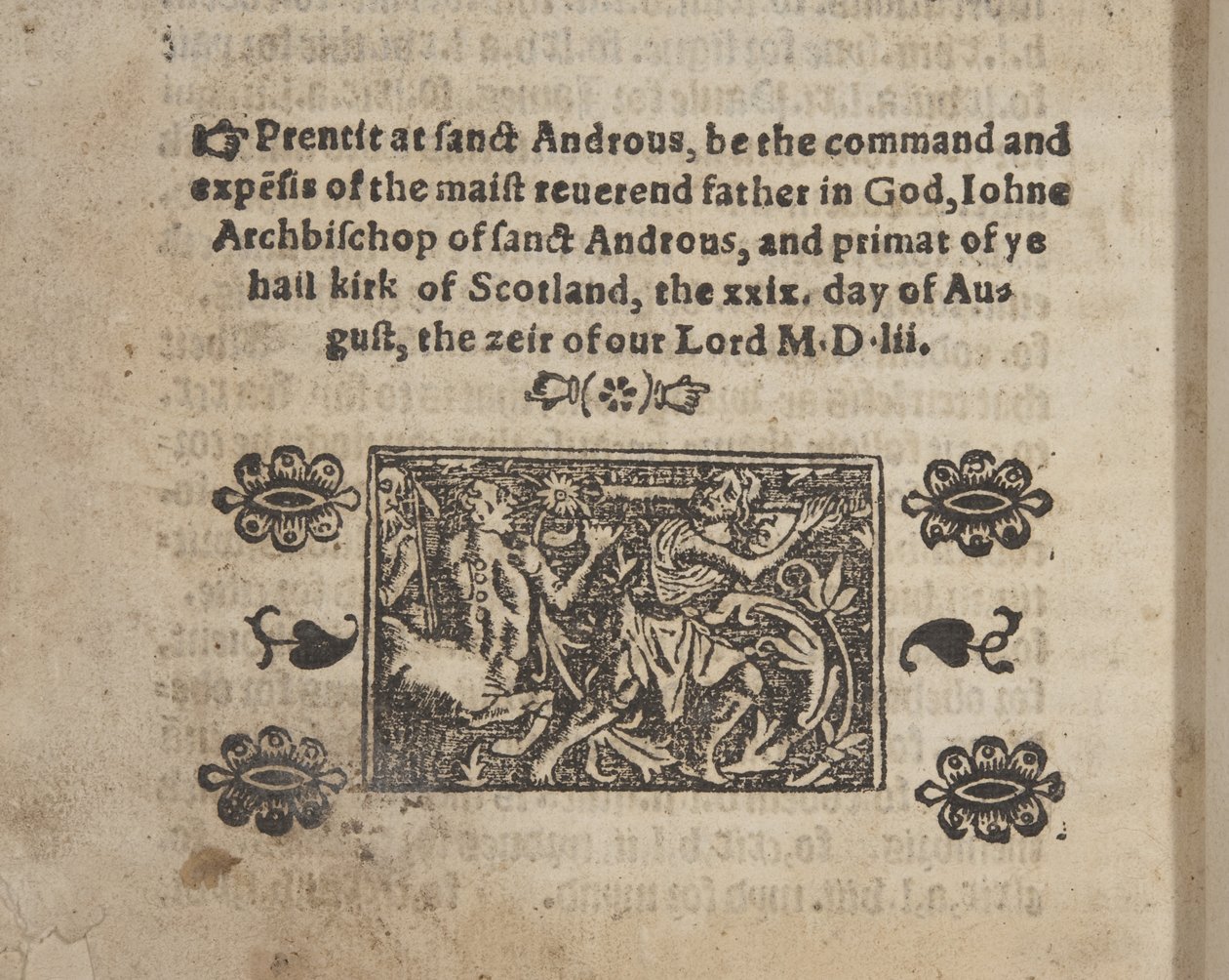 Fol 207 verso, från The Catechisme, 1552 av Scottish School