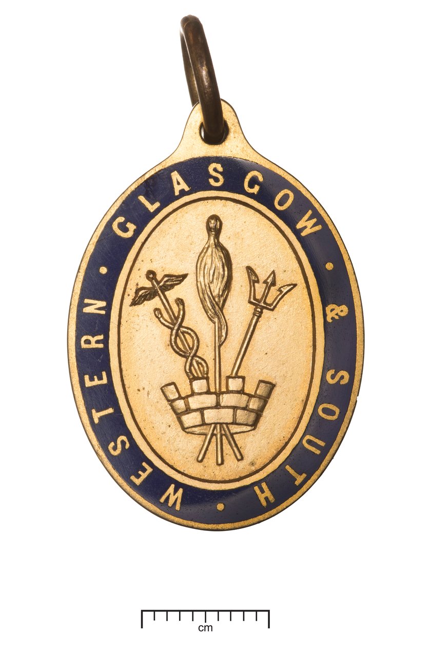 Skottland, Glasgow och South Western Railway, direktörspass, ca 1850 (guld & emalj) av Scottish School