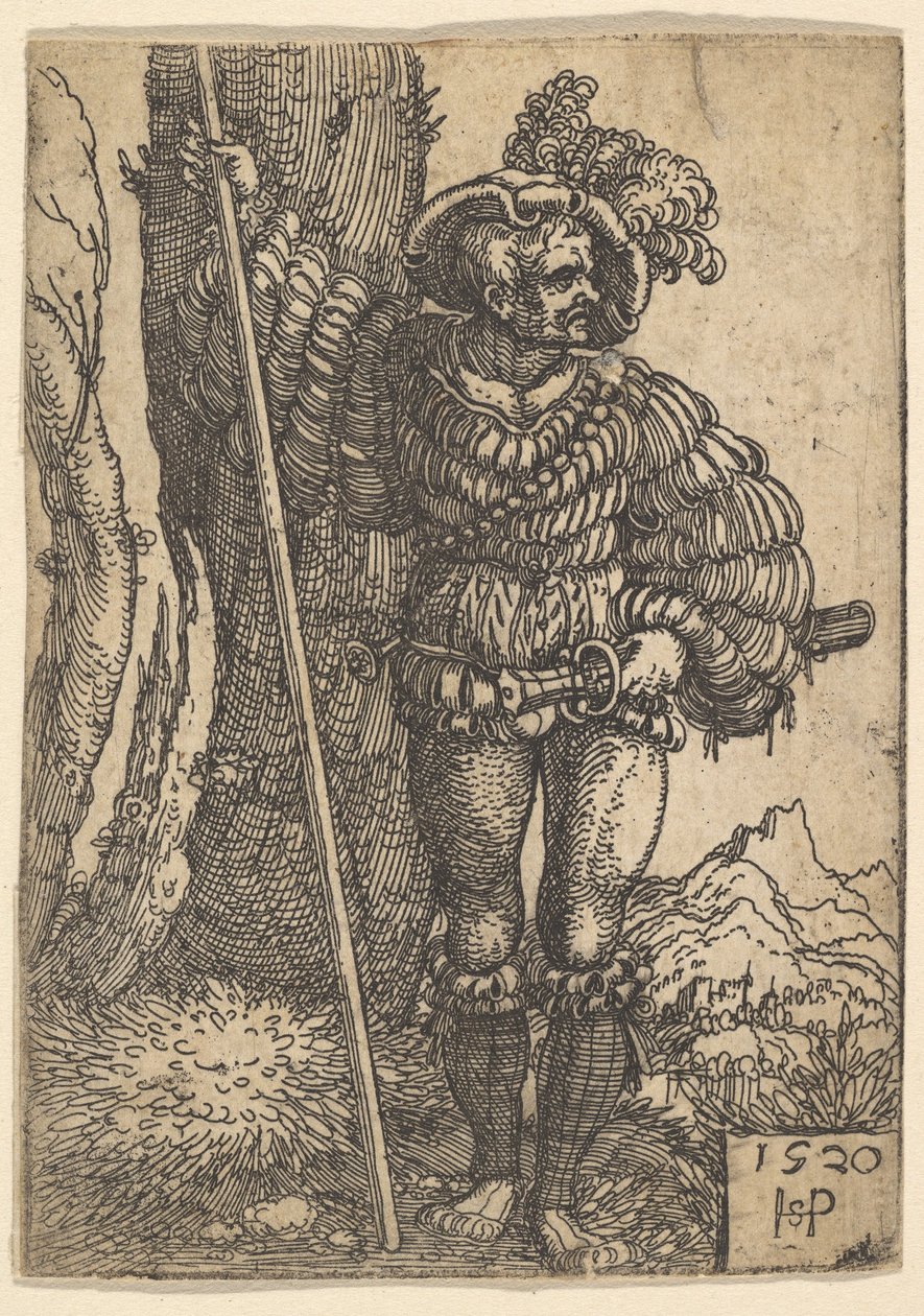 A Lansquenet, 1520. av Sebald Beham