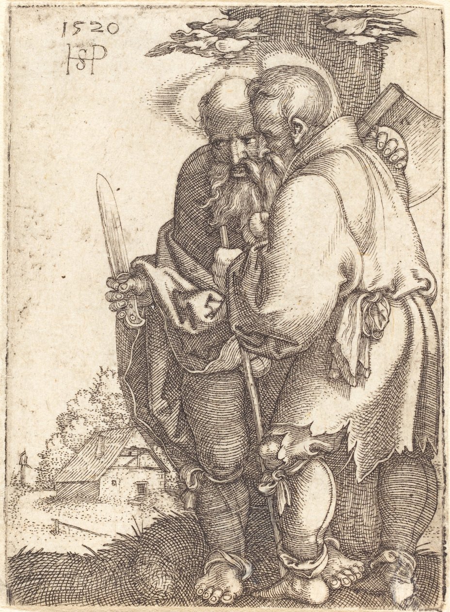 Bartolomeus och Mattias av Sebald Beham