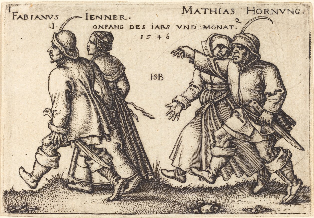 januari och februari av Sebald Beham