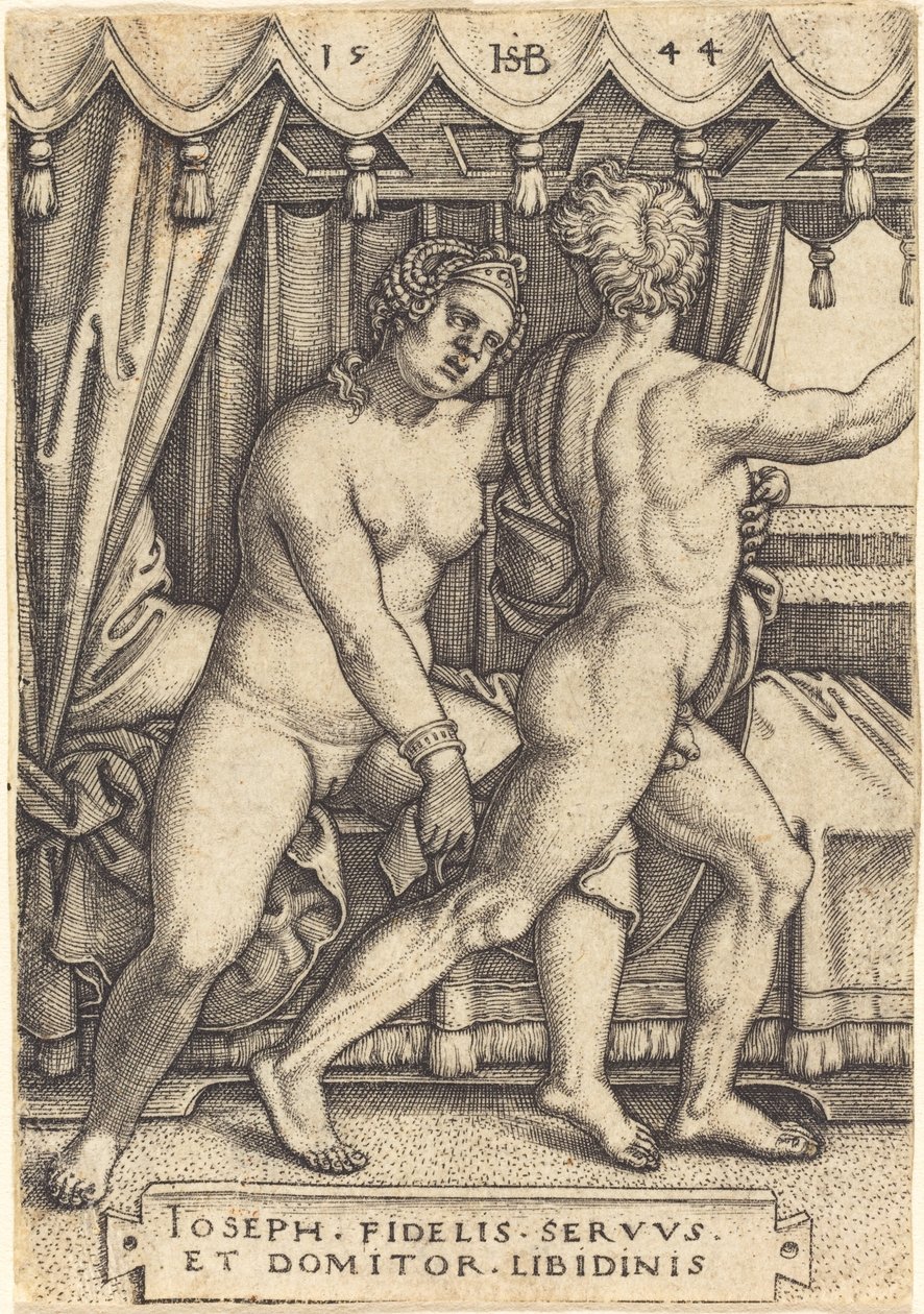 Josef och Potifars hustru av Sebald Beham