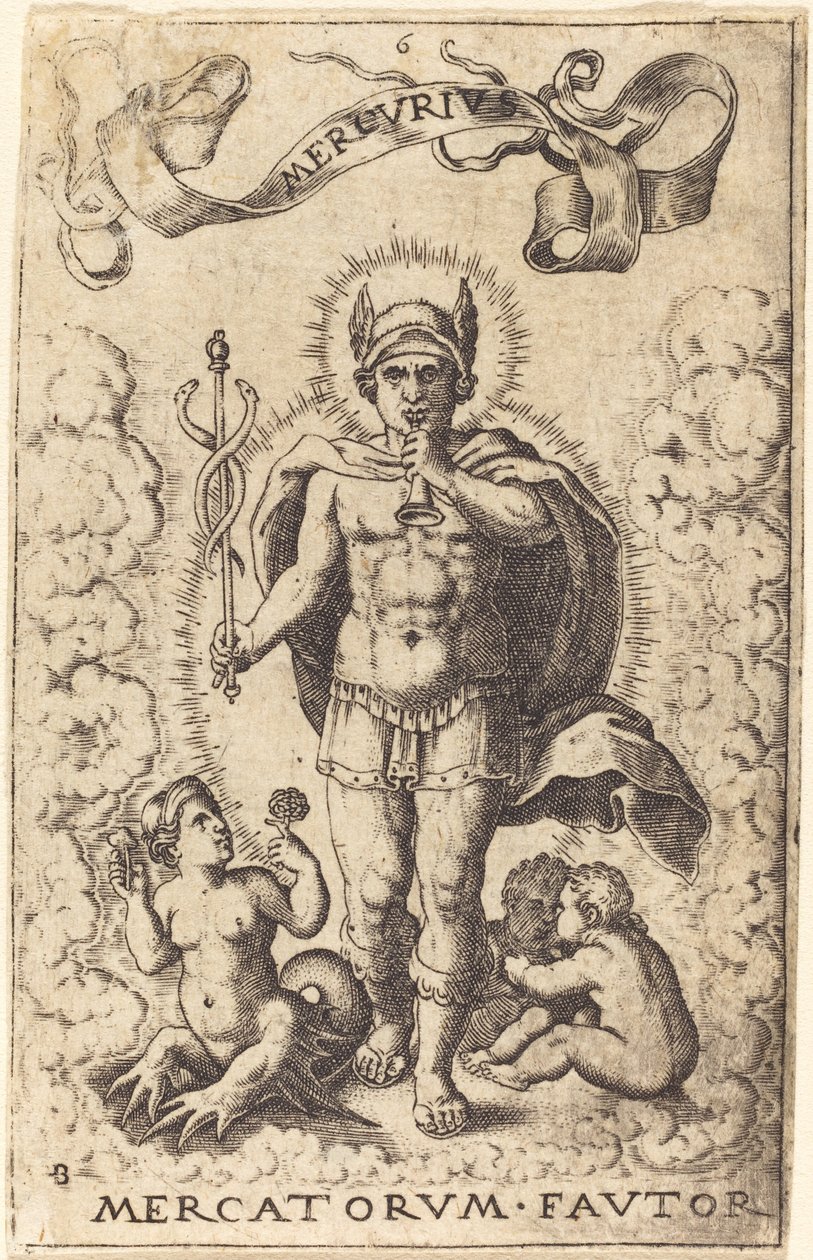 Merkurius av Sebald Beham