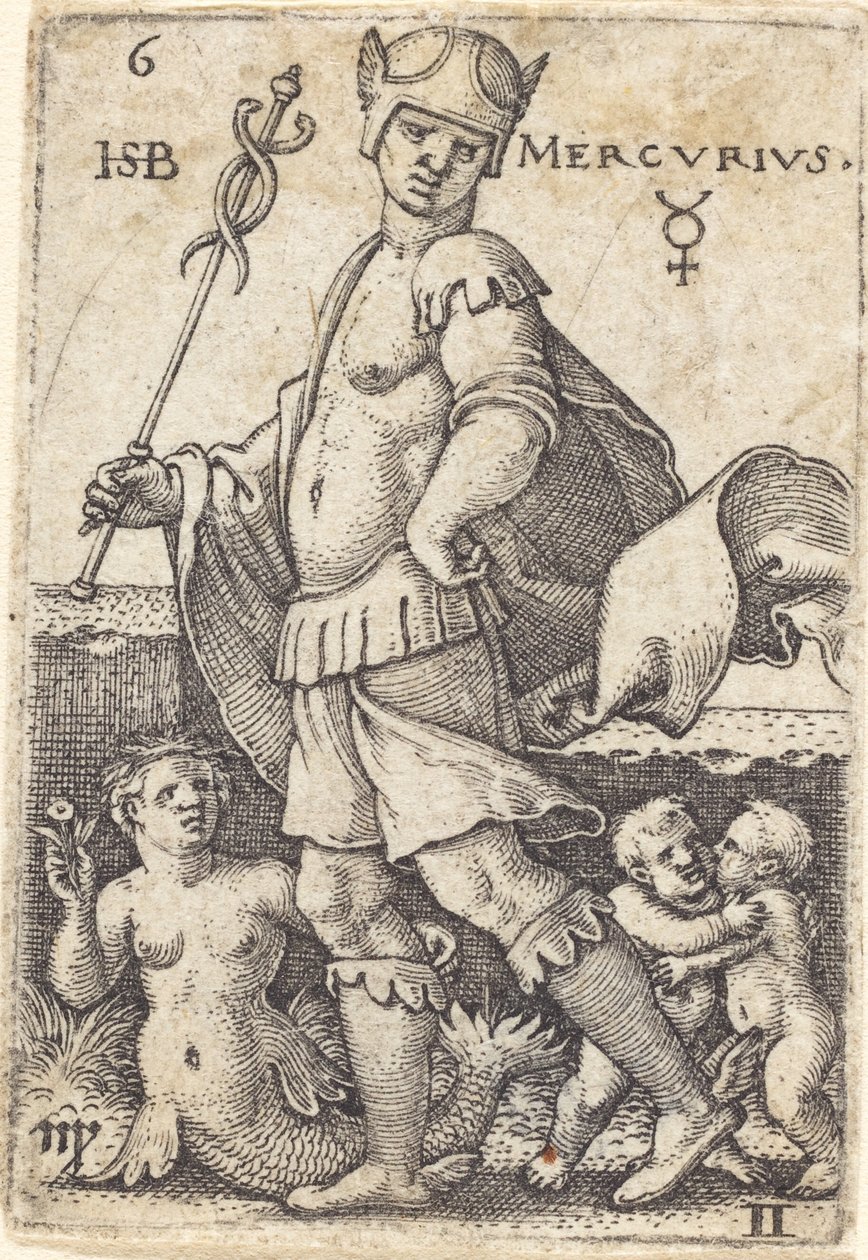 Merkurius av Sebald Beham