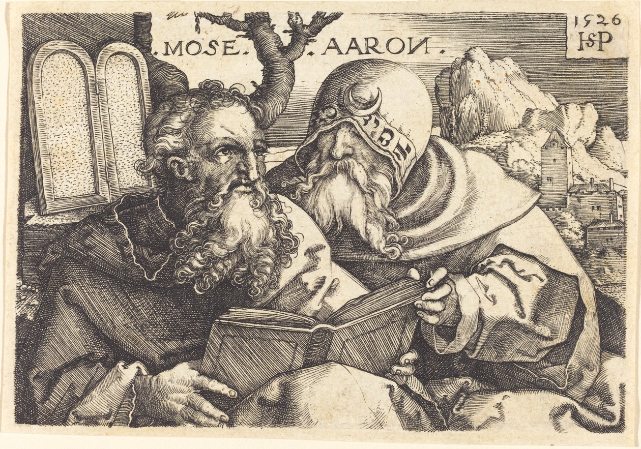Moses och Aron av Sebald Beham