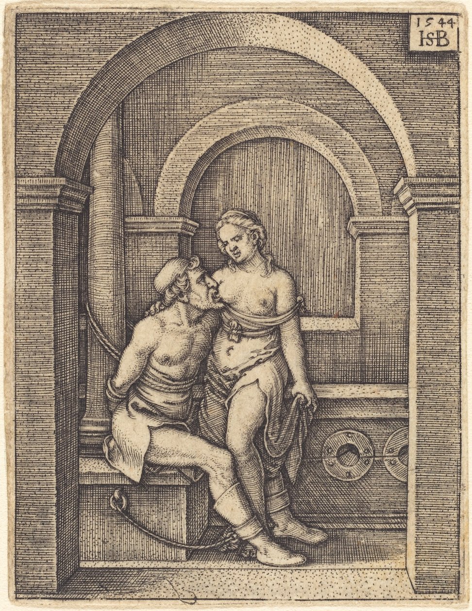 Simon och hans dotter (Cimon och Pero) av Sebald Beham