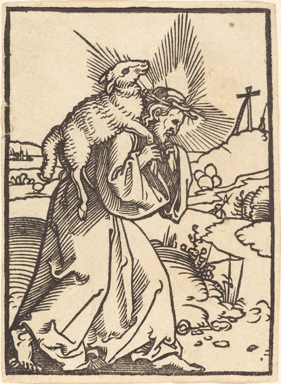 Den gode herden av Sebald Beham