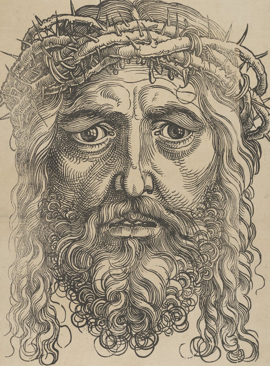 Kristi huvud krönt med törnar, ca. 1520. av Sebald Beham