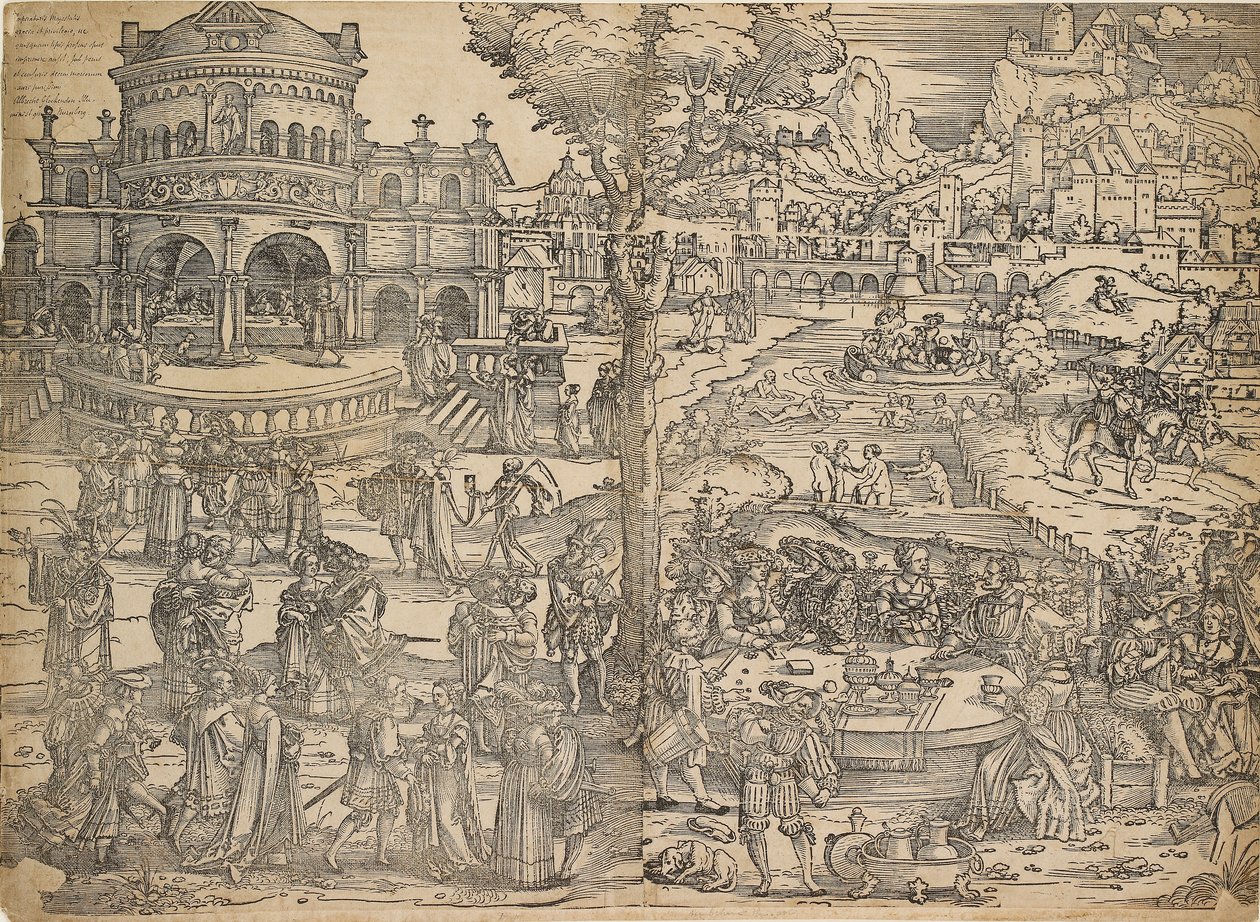 Herodes högtid, tidigt 1500-tal av Sebald Beham