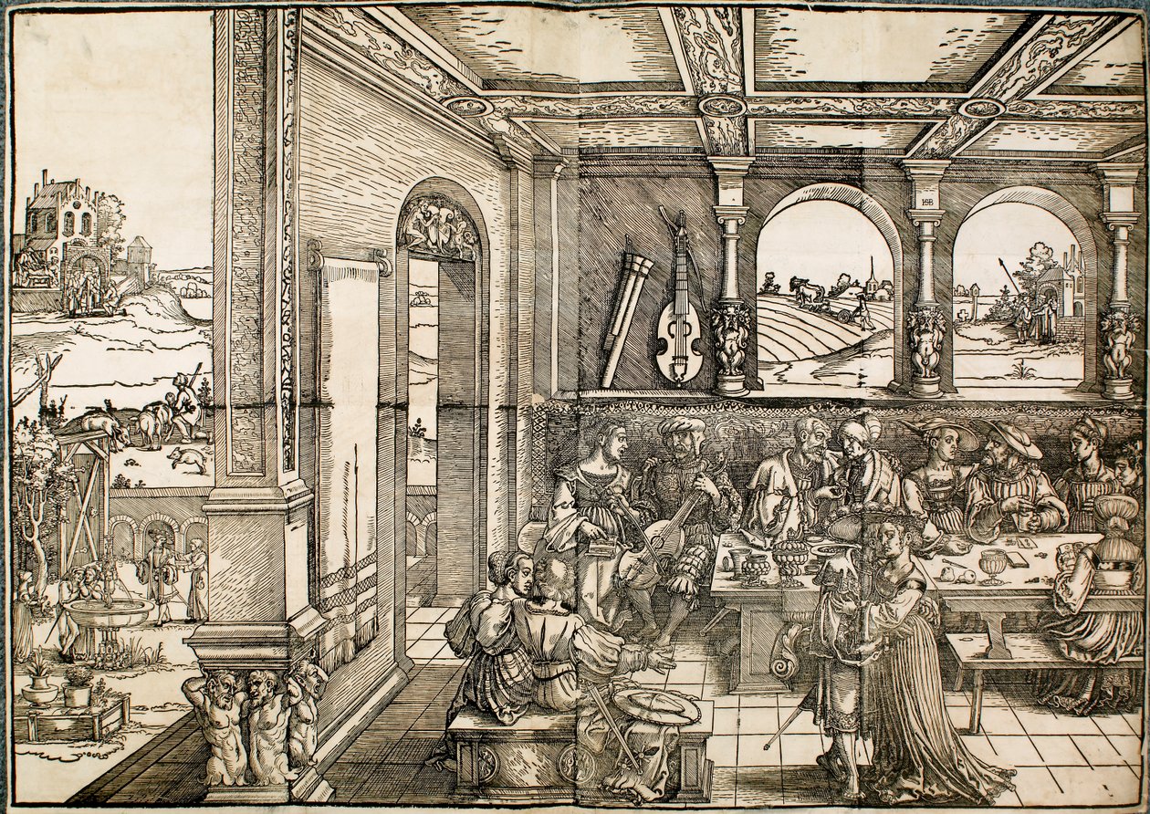 Den förlorade sonen, 1500-talet av Sebald Beham