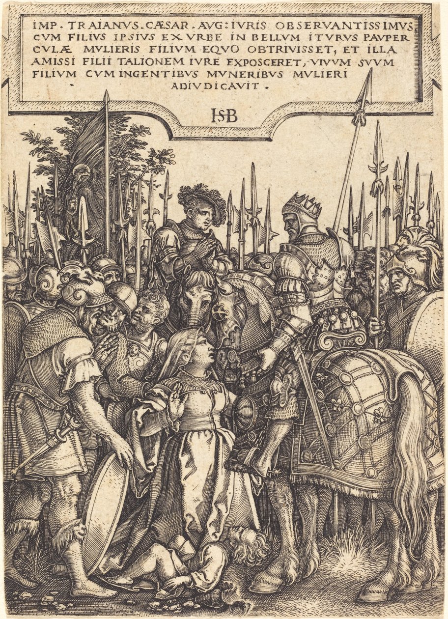 Trajanus rättvisa av Sebald Beham