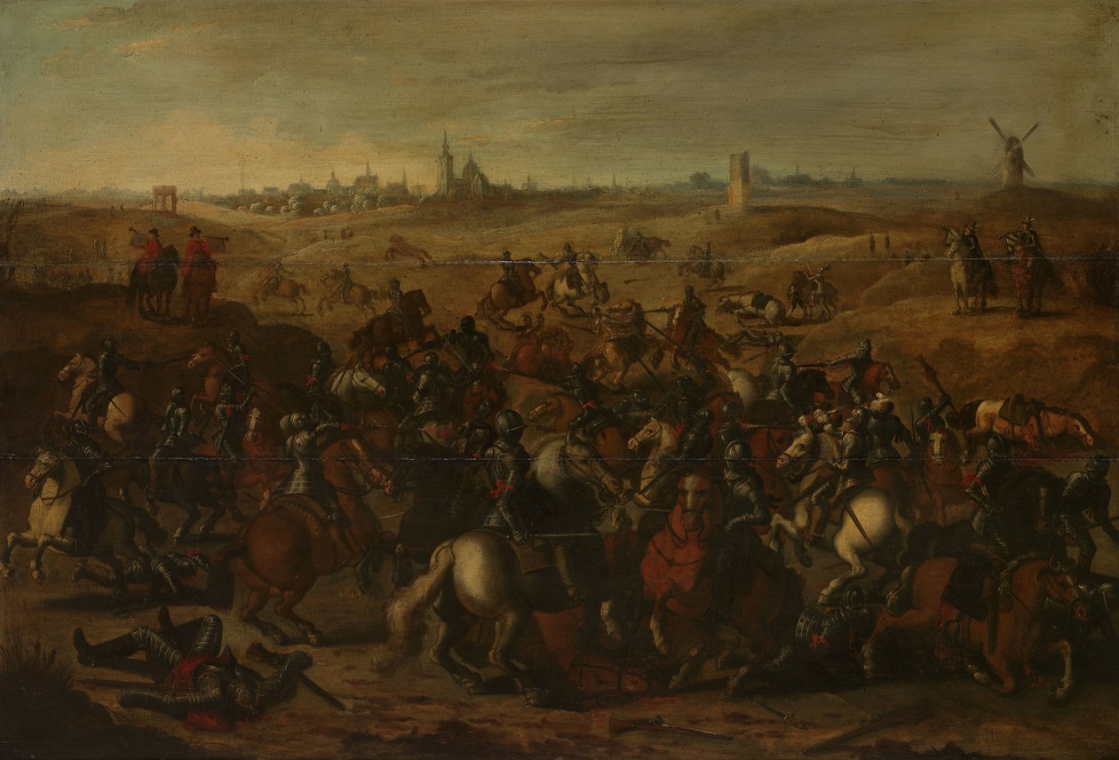 Skirmish mellan Cuirassiers, 5 februari 1600, på Vughterheide av Sebastiaen Vrancx (after)