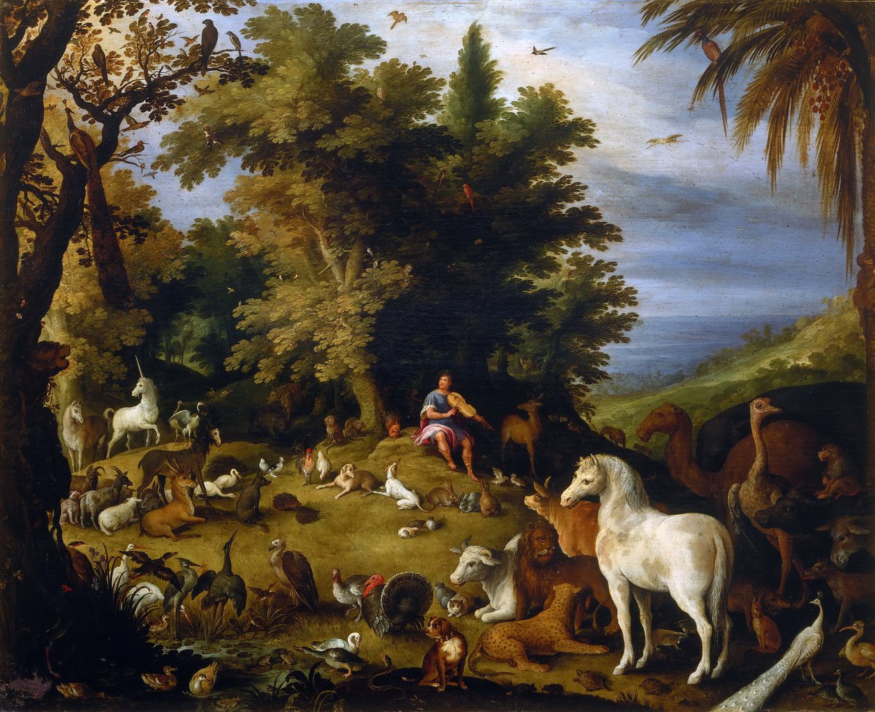 Orfeus bland djuren, ca 1595. av Sebastiaen Vrancx