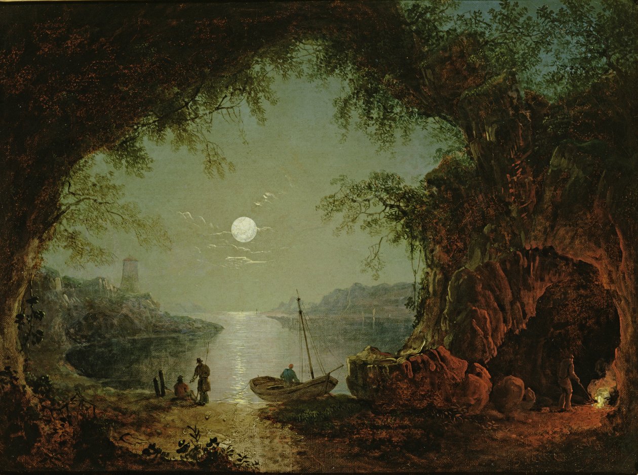 En månbelyst vik av Sebastian Pether