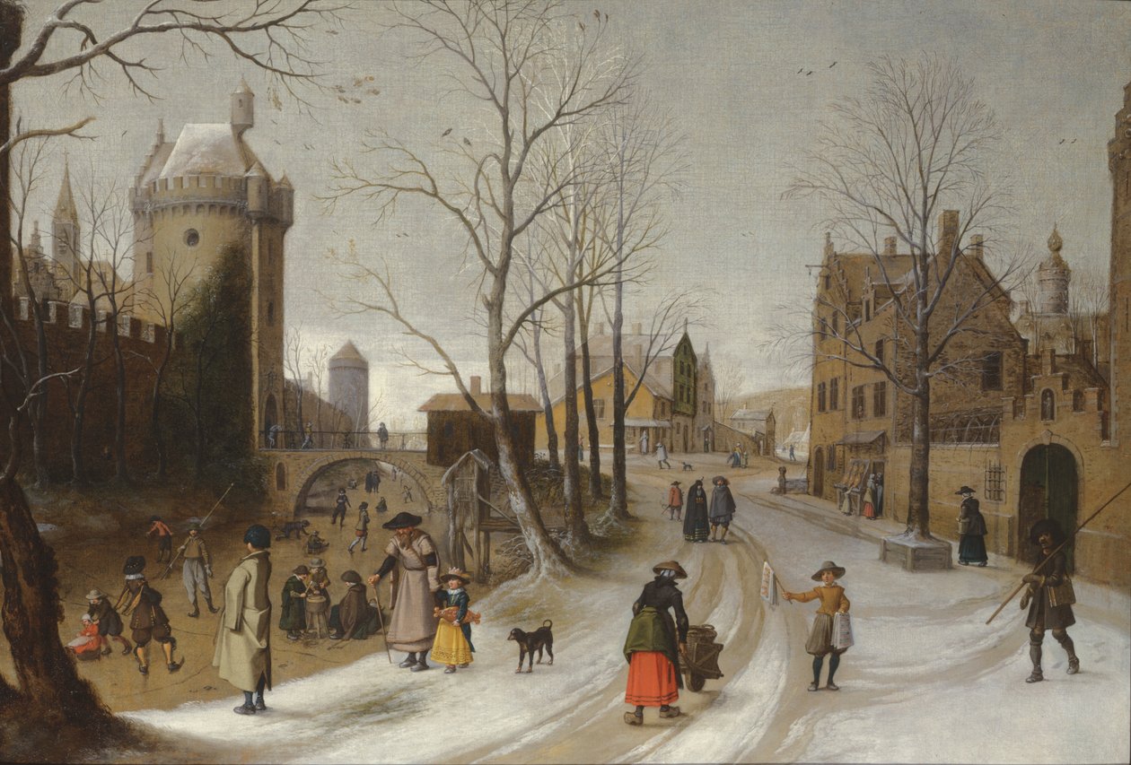 Vinter (olja) av Sebastian Vrancx