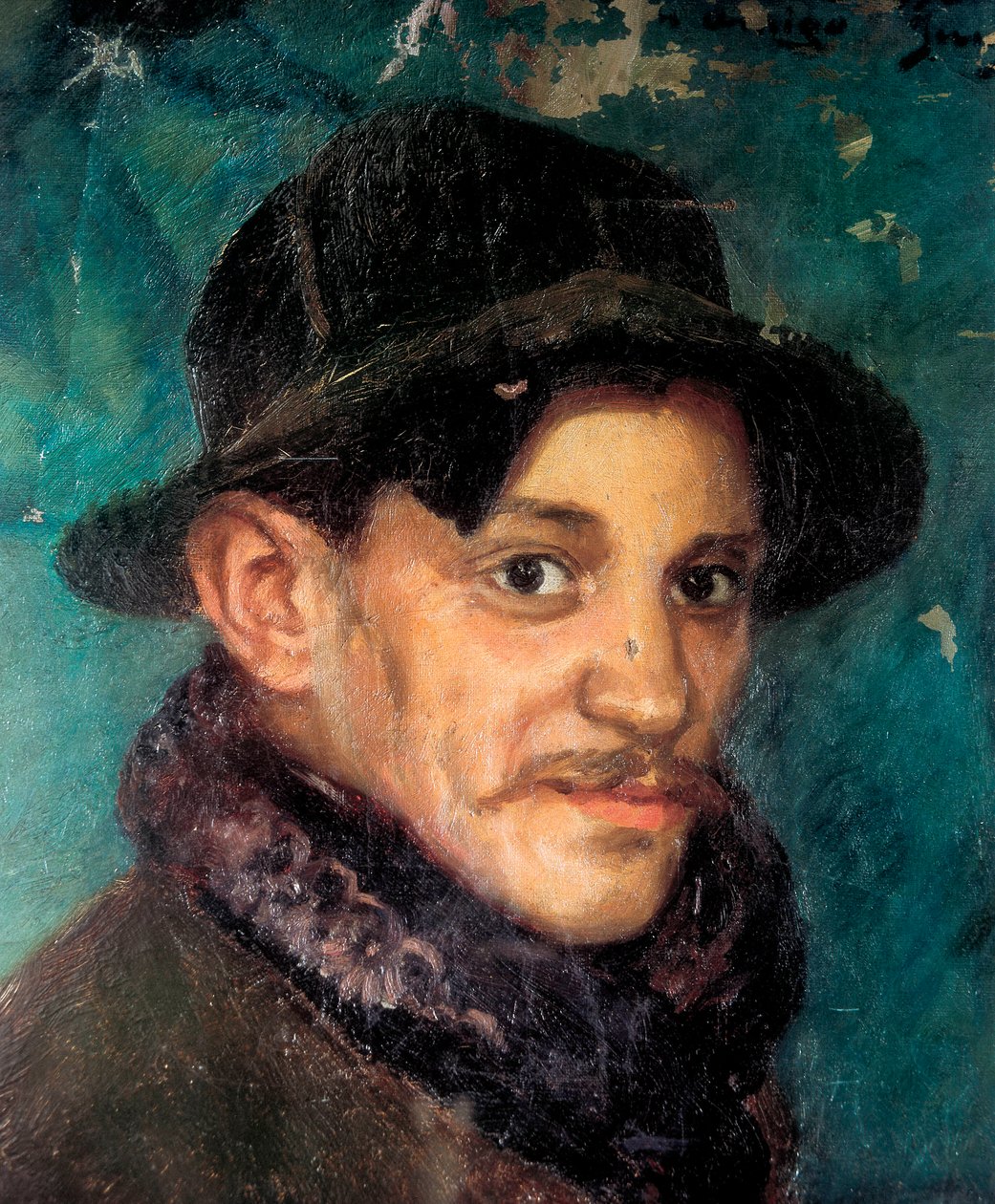 Porträtt av Pablo Picasso (målning) av Sebastian Junyent i Sans