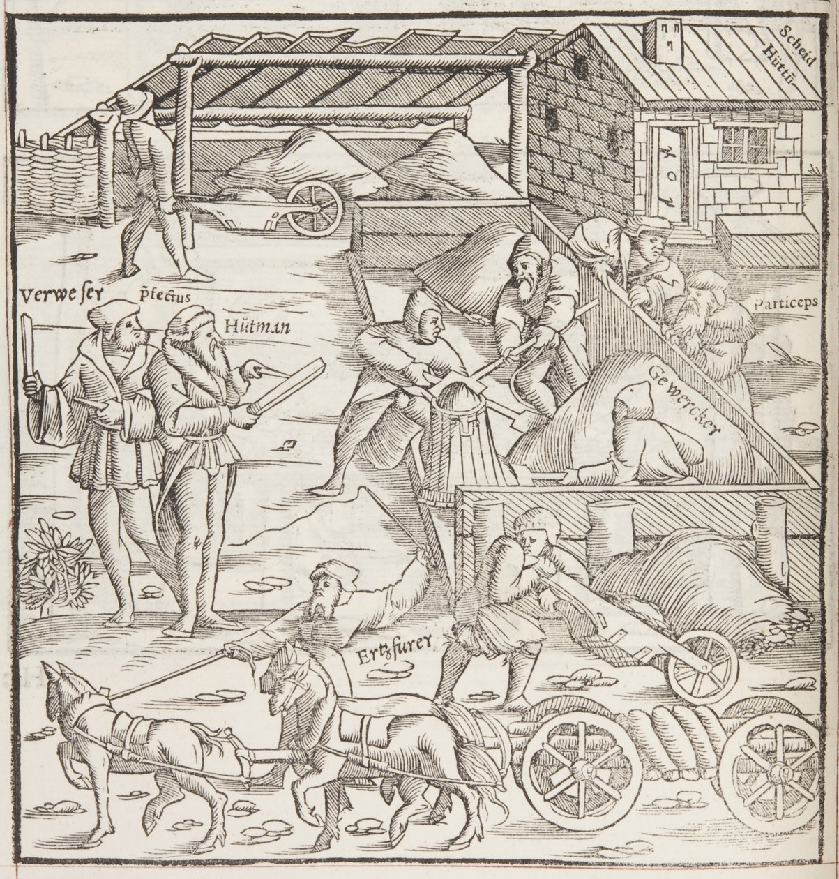Cosmographia, detalj av Fol 436 (gravyr) av Sebastian Munster