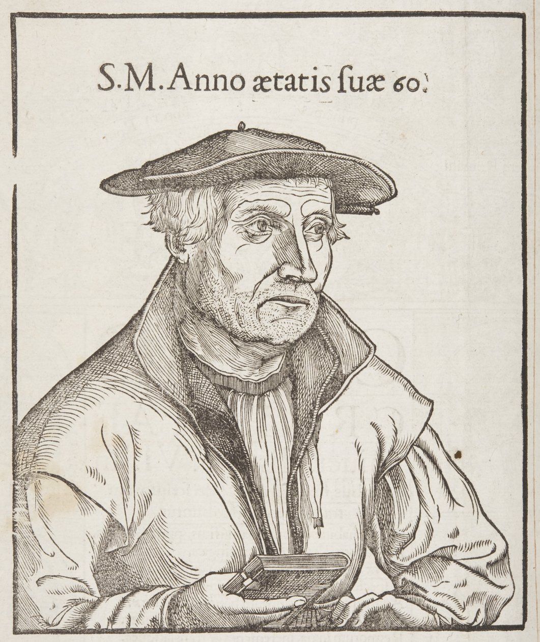 Cosmographia, baksidan av titelbladet, 1544 av Sebastian Munster