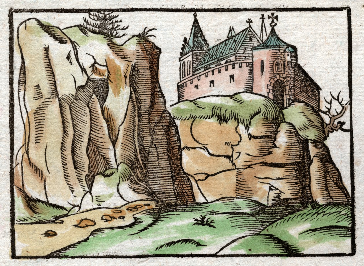 Targoviste, Rumänien 1575 av Sebastian Munster