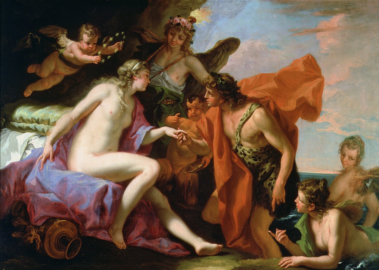 Bacchus och Ariadne av Sebastiano Ricci