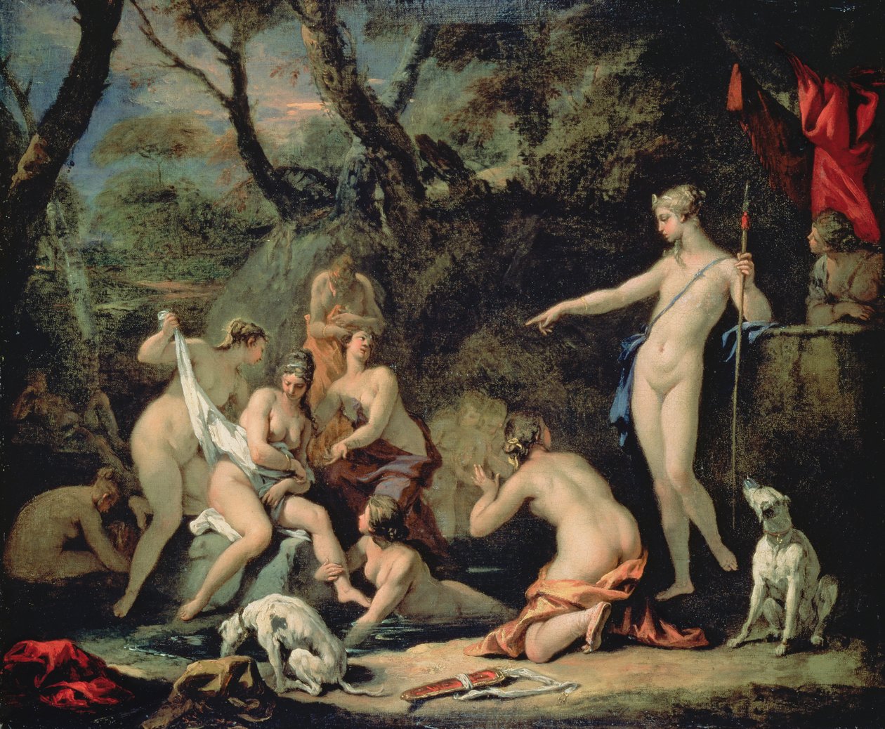 Diana och Callisto av Sebastiano Ricci