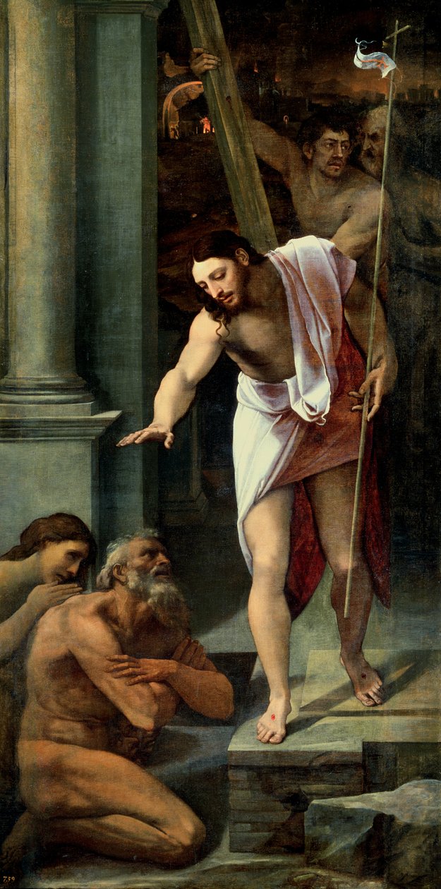 Kristi nedstigning till limbo, ca. 1532 av Sebastiano del Piombo