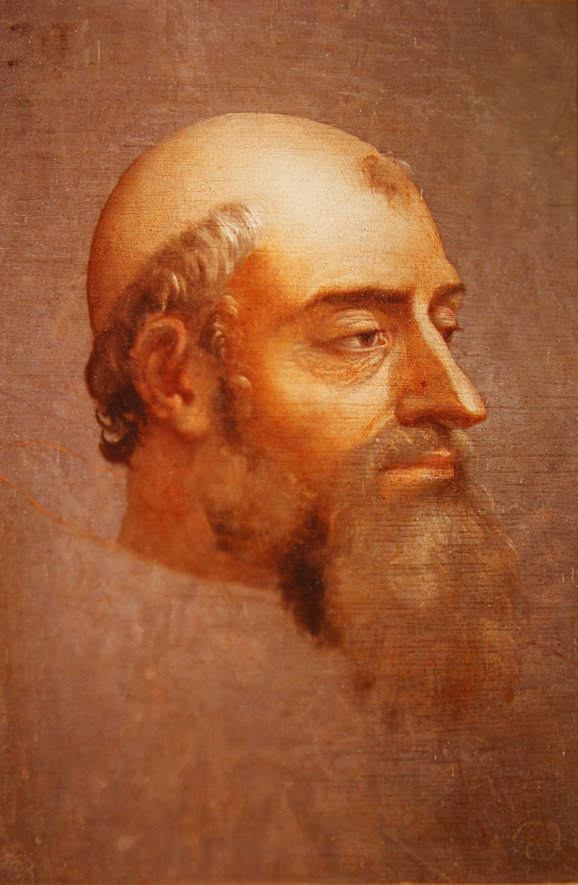 Porträtt av Clement VII (olja på skiffer) av Sebastiano del Piombo