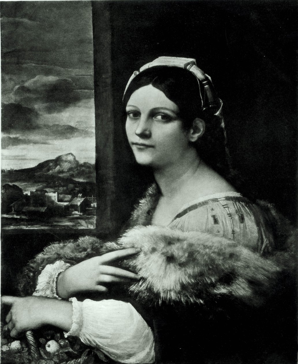 Ung flicka eller St. Dorothy av Sebastiano del Piombo