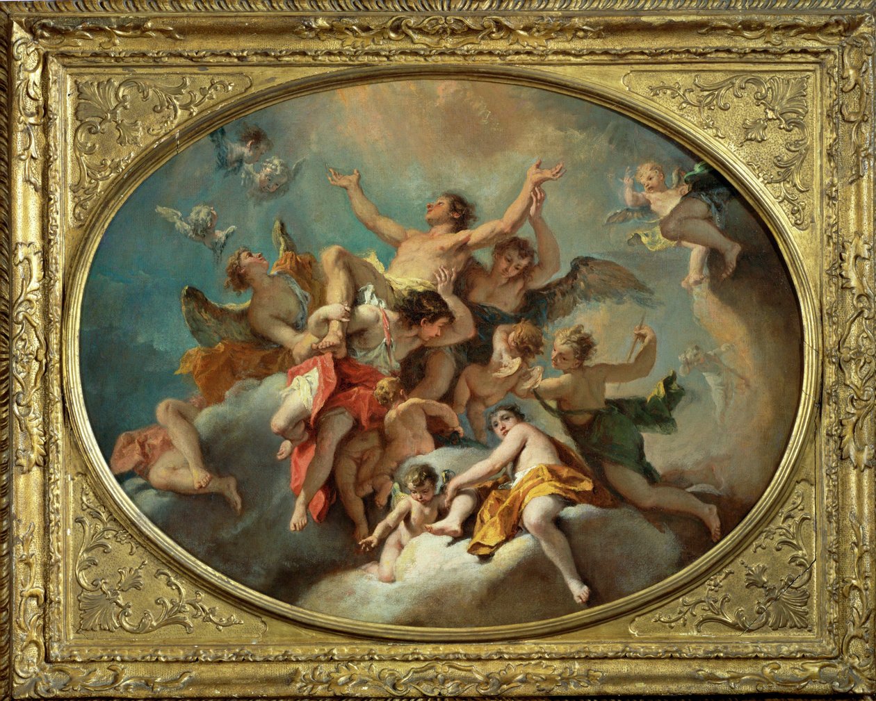 Förhärligandet av Sankt Sebastian ... av Sebastiano (attr. to) Ricci