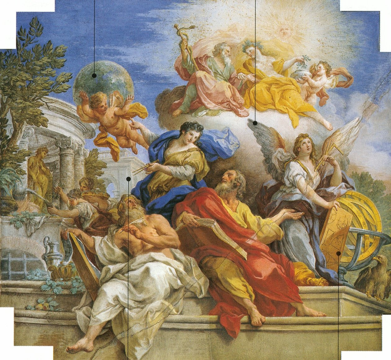 Allegori om vetenskap av Sebastiano Conca