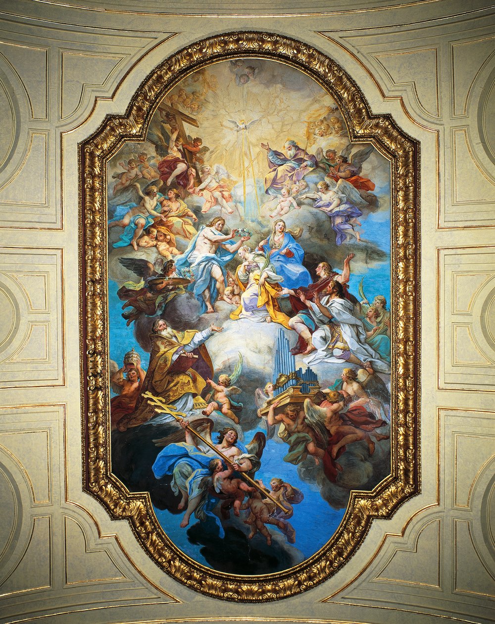 St Cecilias kröning av Sebastiano Conca