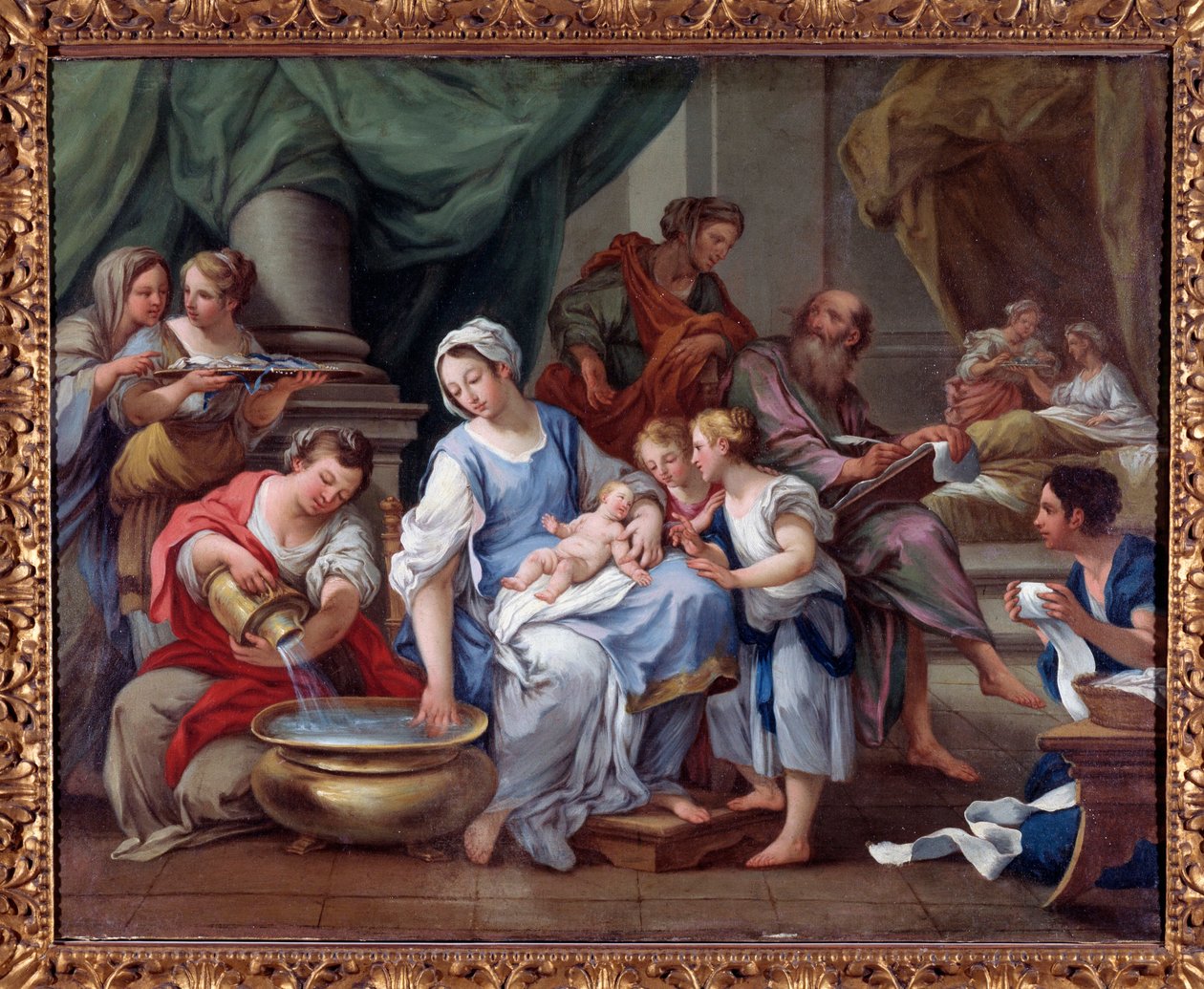 Johannes döparens födelse (S:t Johannes döparens födelse) Målning av Sebastiano Conca (1680-1764) 1700-talets Museo dell