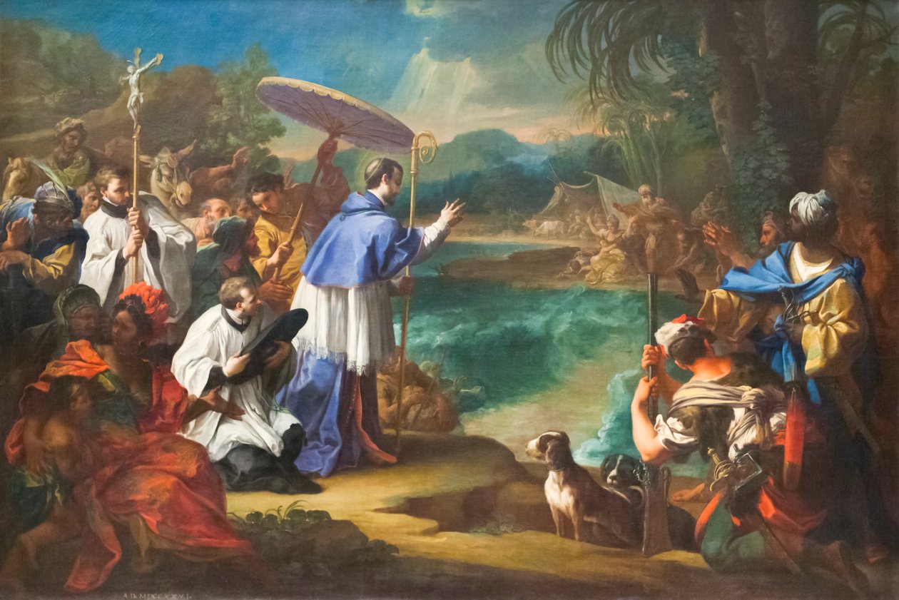Miraklet av St Toribio av Sebastiano Conca