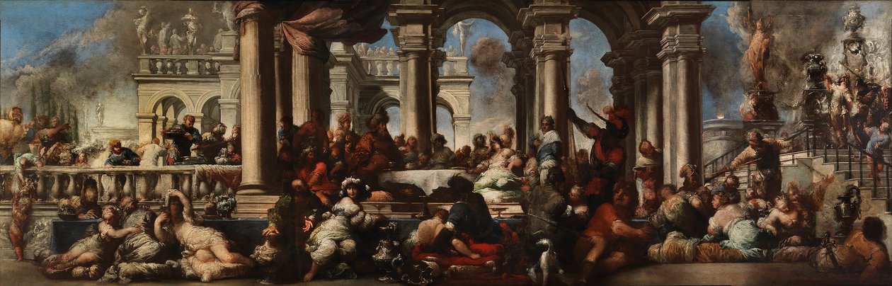 Kleopatras bankett av Sebastiano Mazzoni