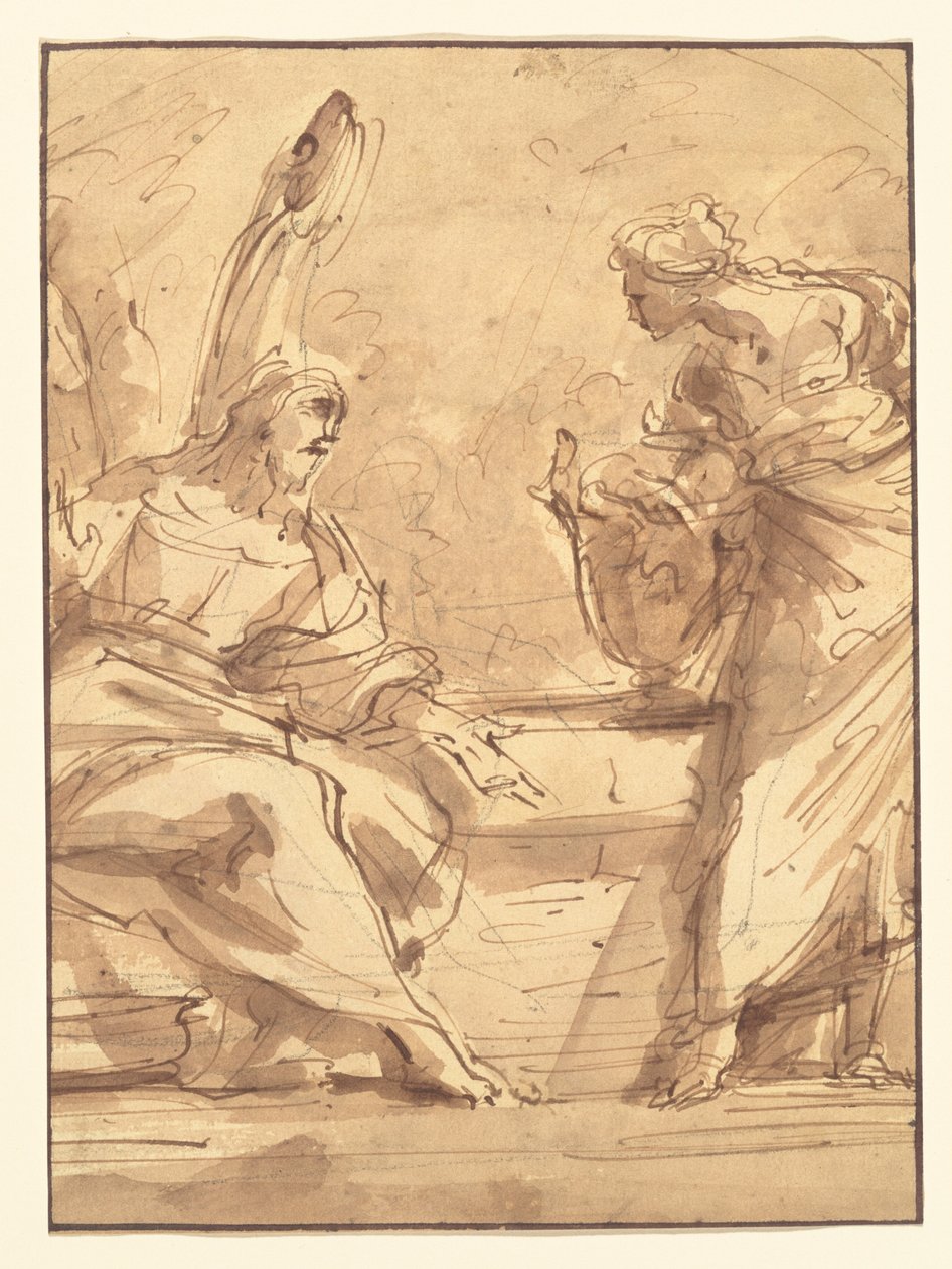 Christus und die Samariterin av Sebastiano Ricci