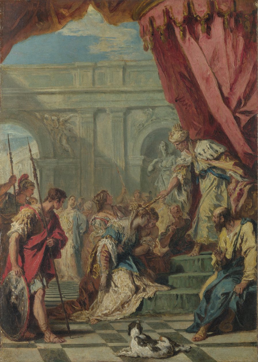 Ester före Ahasveros, ca 1730 av Sebastiano Ricci