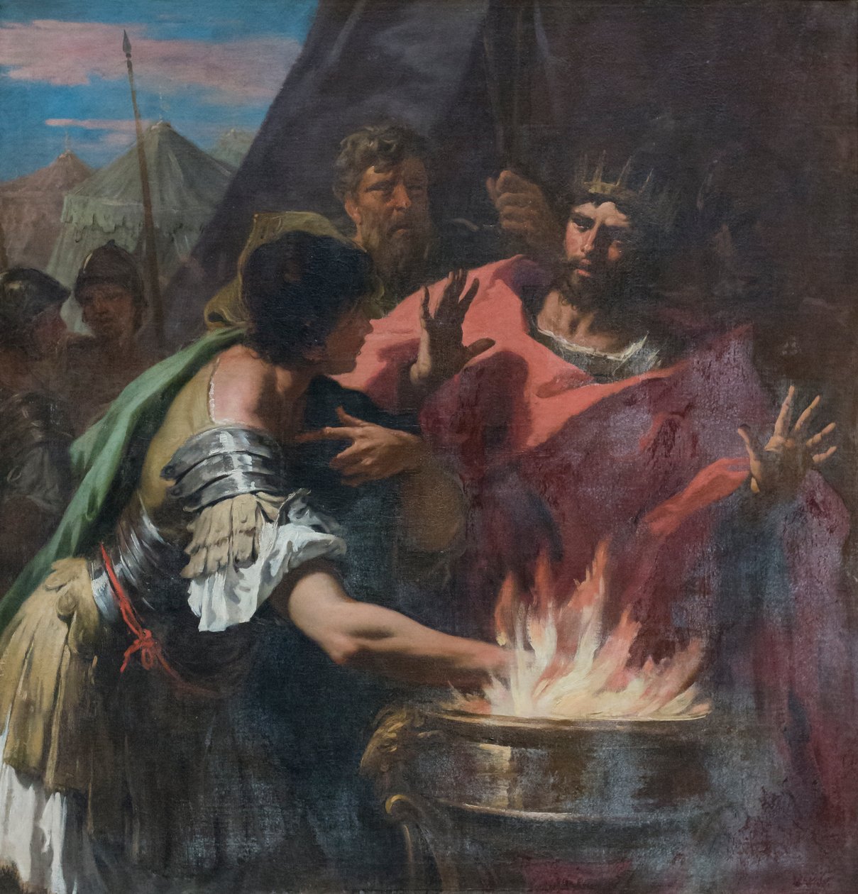 Mucius Scaevola, slutet av 1600-talet (olja på duk) av Sebastiano Ricci