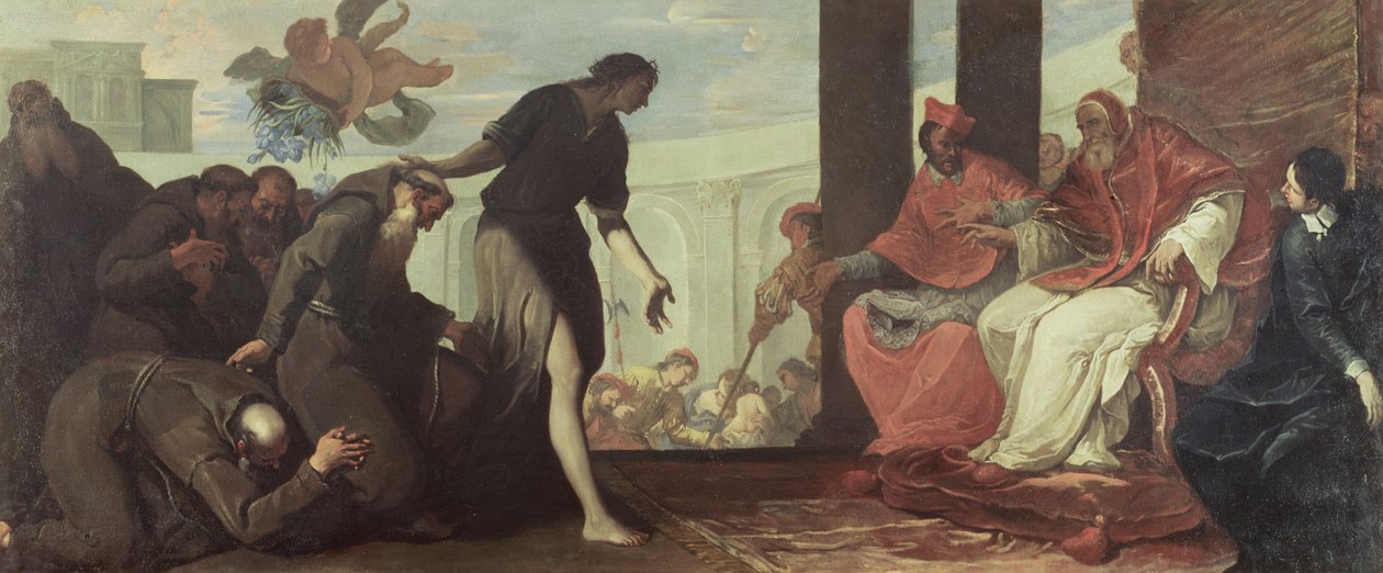 Paul III godkänner kapucinernas orden av Sebastiano Ricci