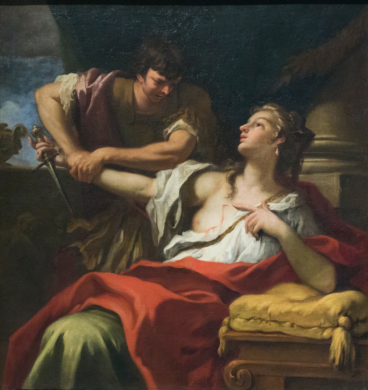 Romerska Lucretia, slutet av 1600-talet (olja på duk) av Sebastiano Ricci
