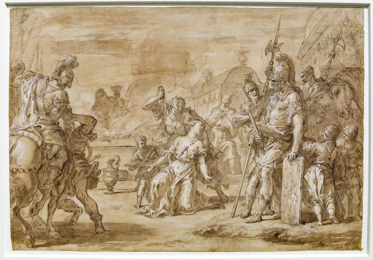 Offer av Polyxena av Sebastiano Ricci