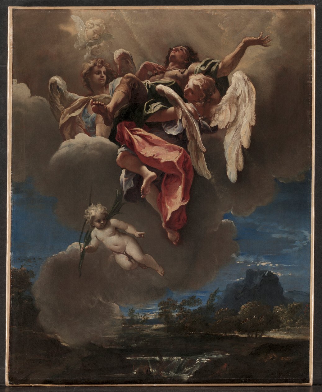 Studie för "An Apotheosis of a Saint" (för San Bernardino dei Morti, Milano) av Sebastiano Ricci