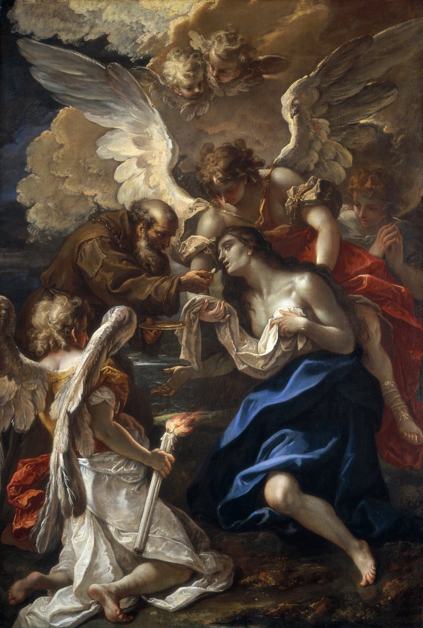 Sankta Maria av Egyptens sista nattvard av Sebastiano Ricci