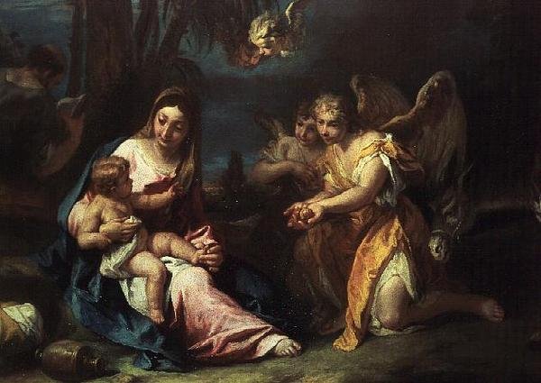 Resten på flykten till Egypten av Sebastiano Ricci