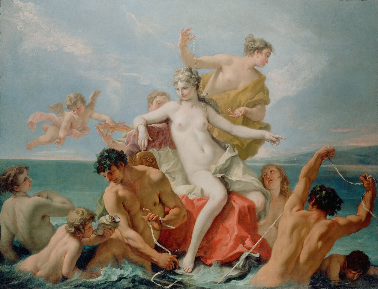Marine Venus triumf, ca. 1713 av Sebastiano Ricci