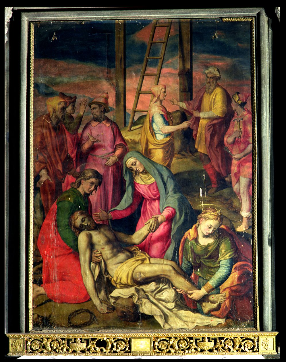 Deposition från korset, 1582 av Sebastiano Vini