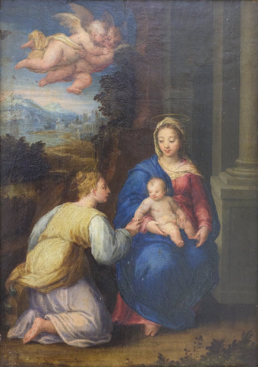 S:ta Katarinas bröllop (målning) av Sebastiano called Bastianino Filippi
