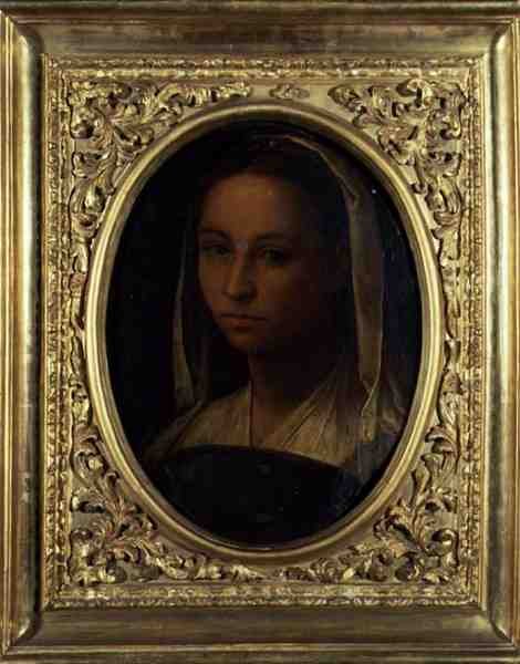 Porträtt av en flicka (olja på duk) av Sebastiano del (c.1485 1547) Piombo