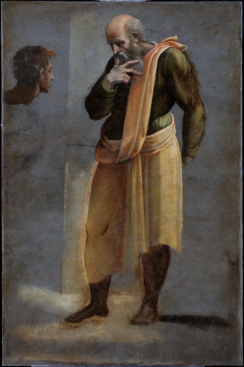 Besöket - Sankt Zacharias av Sebastiano del (c.1485-1547) Piombo
