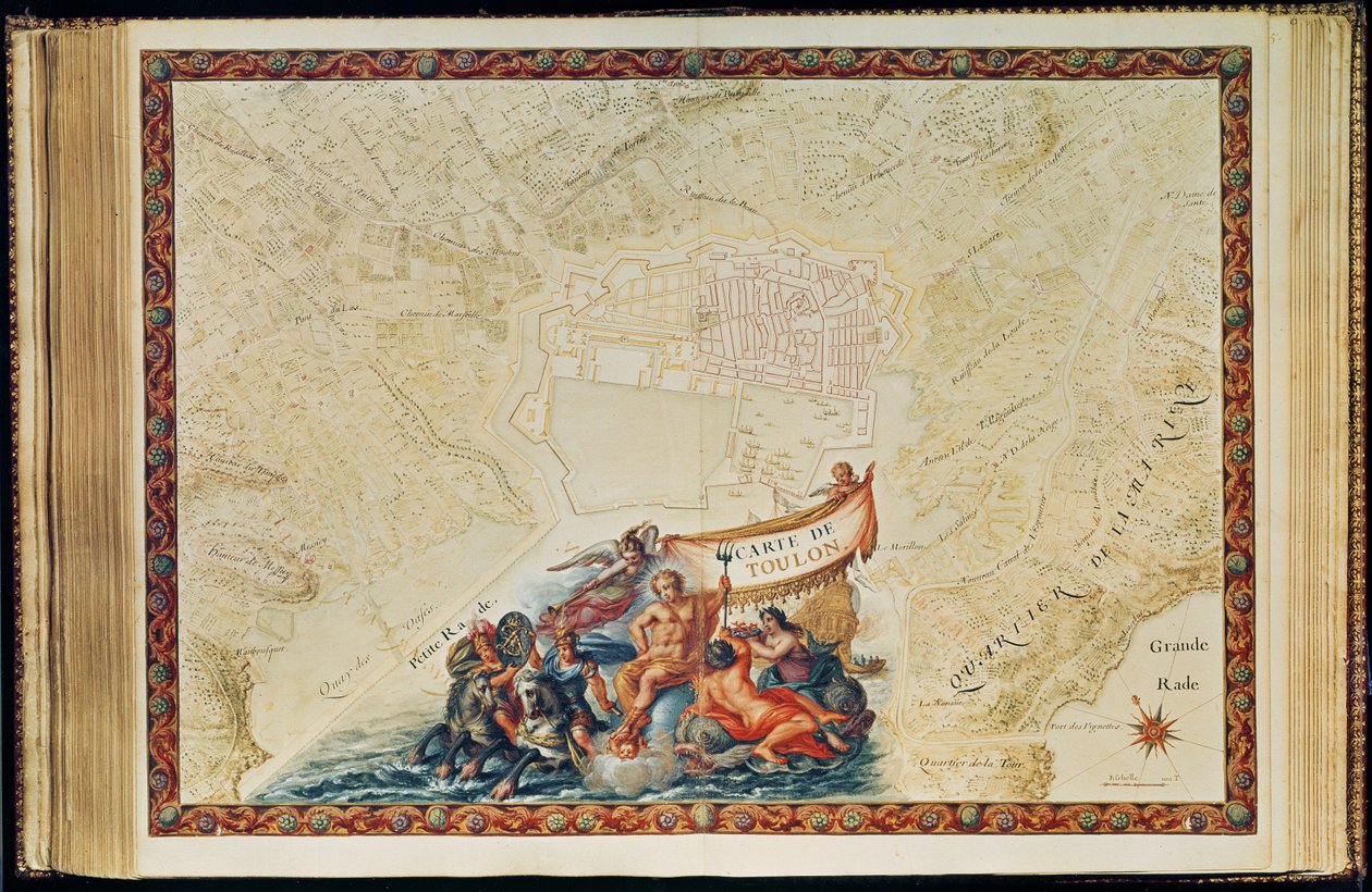 Ms. 987, Vol.2 fol.63 Plan av Toulon, från 
