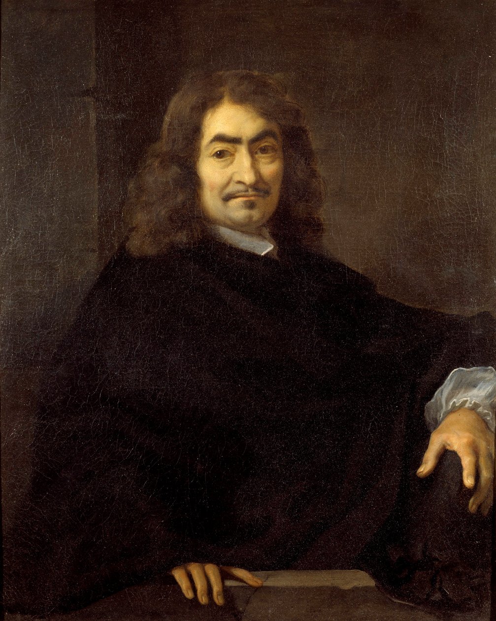 Förmodat porträtt av filosofen Rene Descartes (1596-1650) Målning av Sebastien Bourdon (1616-1671) 1600-talet sön. 0,88x0,71 m av Sébastien Bourdon